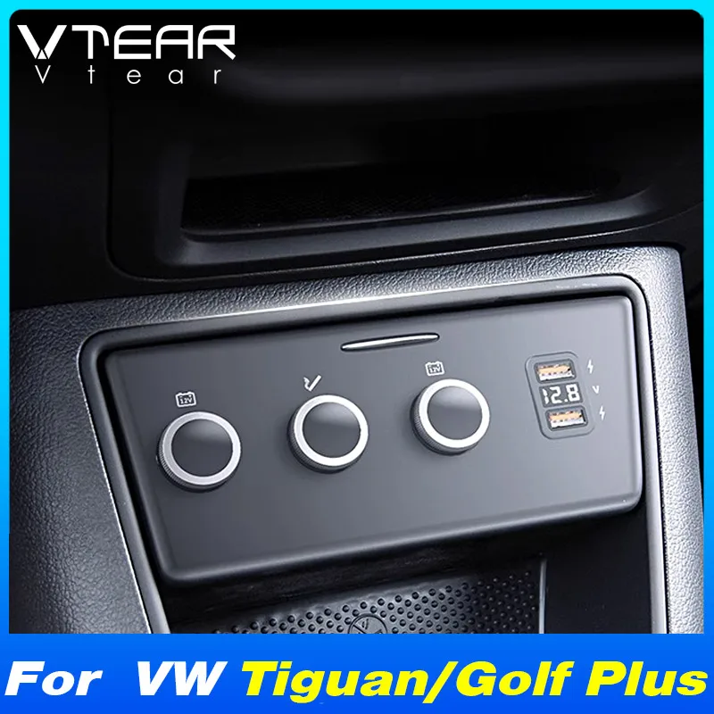 

For Volkswagen VW Tiguan / Golf Plus Car cigarett lighter splitter plug adapter Fast Charging Interior Modification Accessories