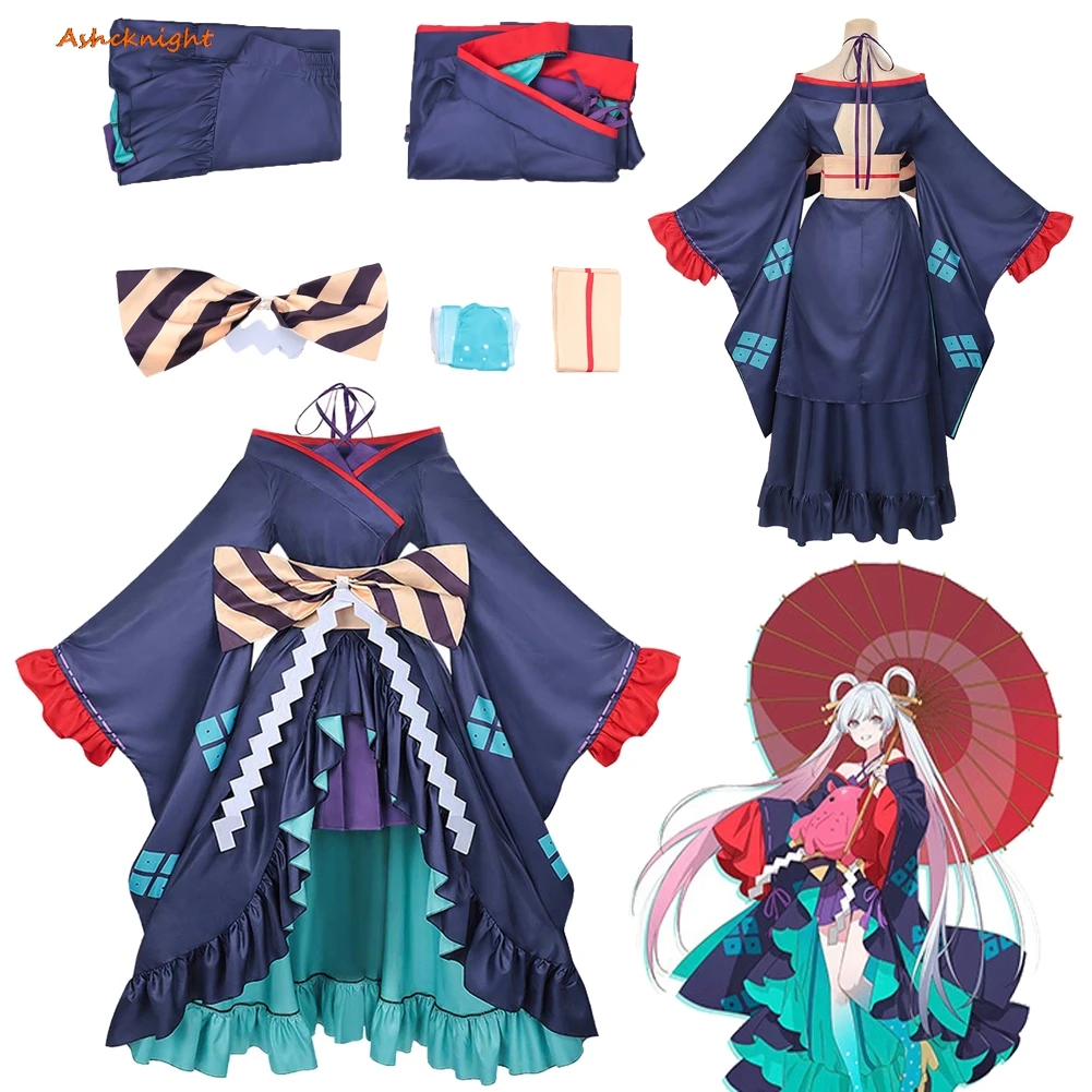 

Anime Cosmic Princess Kaguya Cosplay Tsukimi Yachiyo Top Skirt Clothes Party Disguise Outfits Suit Halloween Costume Carnival