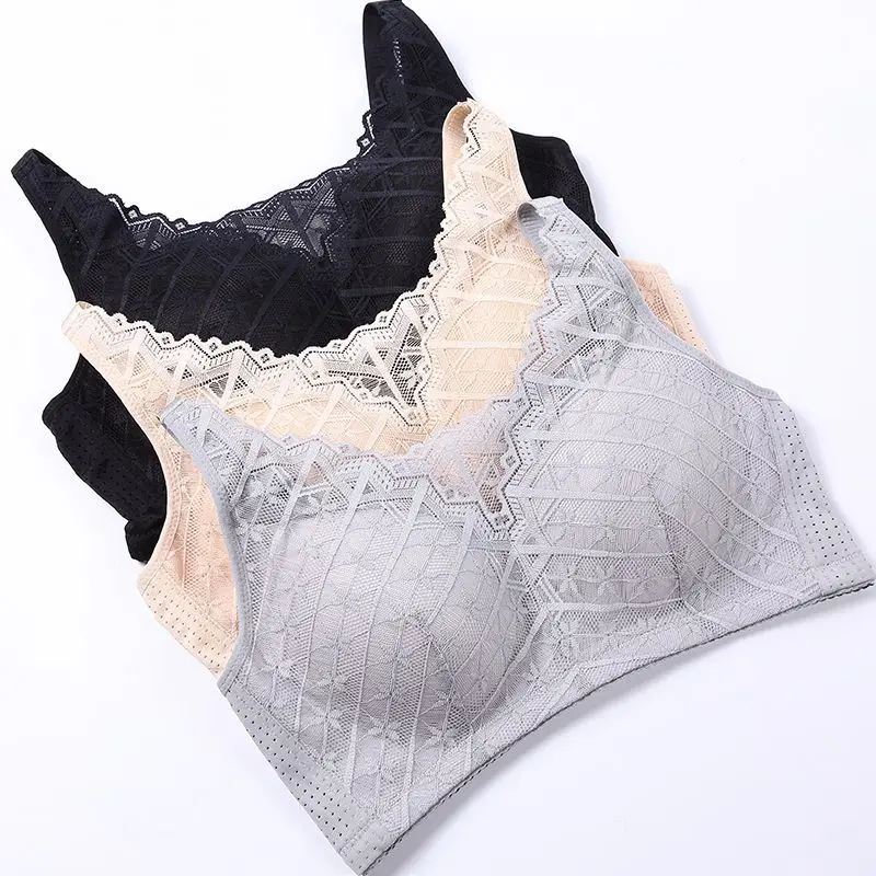 Strong Breathability Mastectomy Bra Women with Pocket Breast Form Pads Included Adjustable Cotton Comfort Large Women Underwear