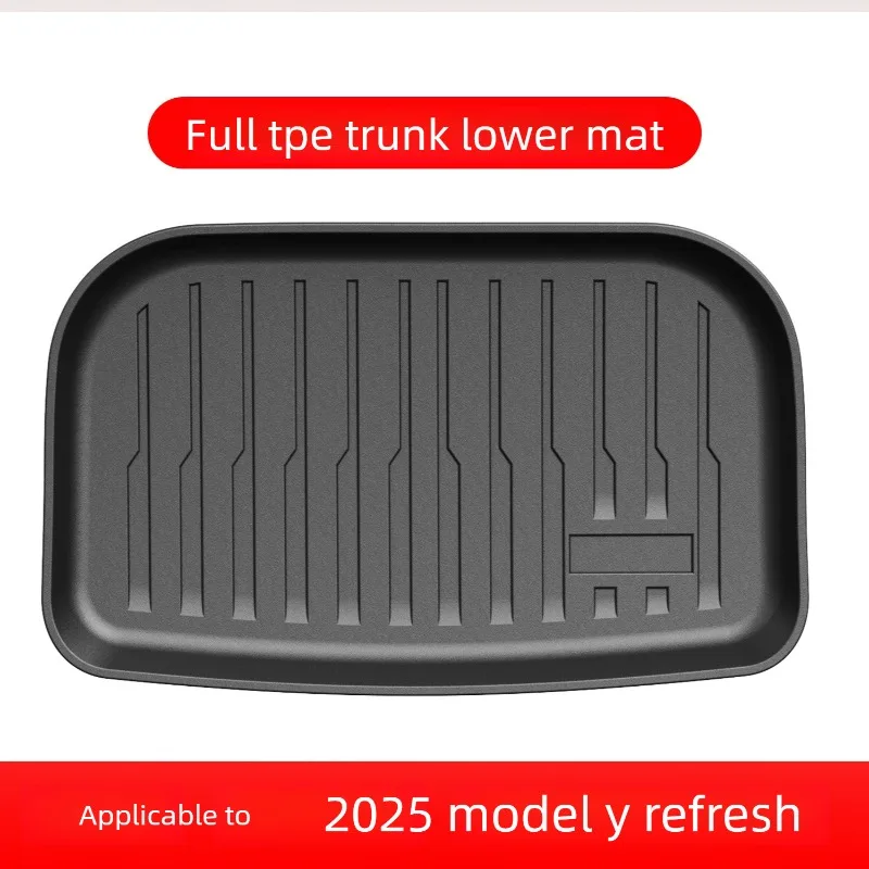 

For 2025 2026 Tesla Model Y Rear compartment pad Full tpe trunk lower mat car protection mat