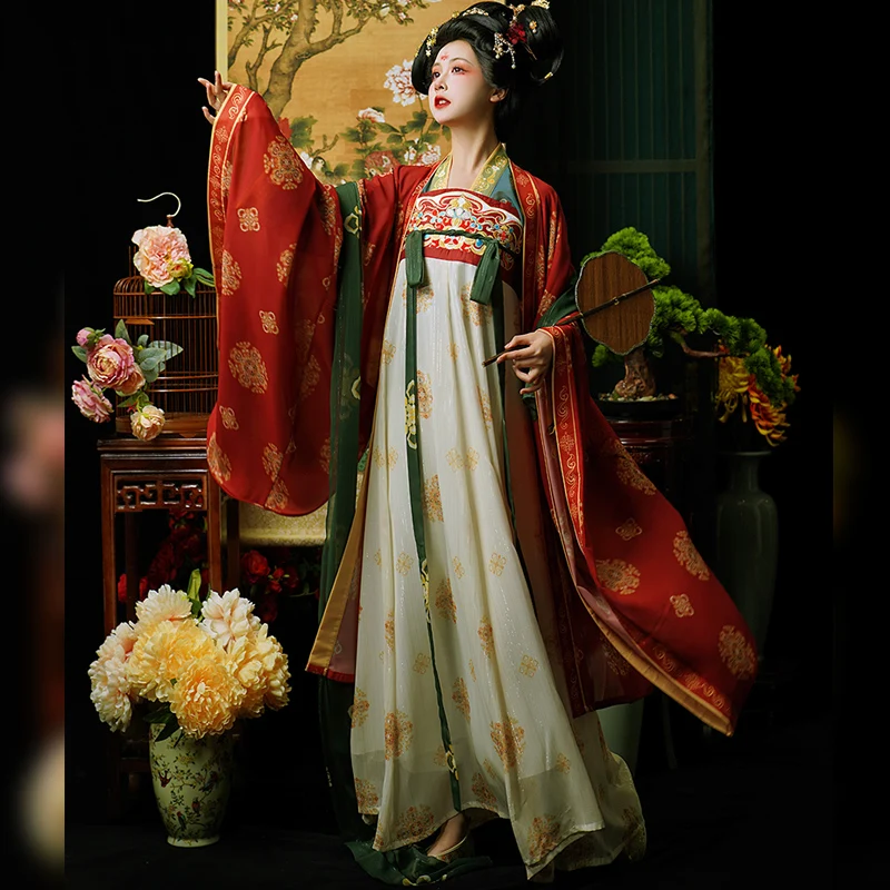 Traditional Chinese Hanfu Dress for Women Fairy Hanfu Fashion Clothes Ethnic Style Hanfu Robe Tang Dynasty Princess Folk Costume