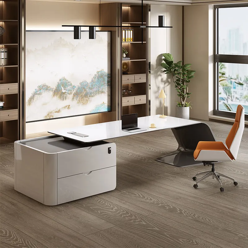 Painted Boss Table Creative Simplicity Modern Fashion Manager Desk Office Desks And Workstations Computer Tables Furniture