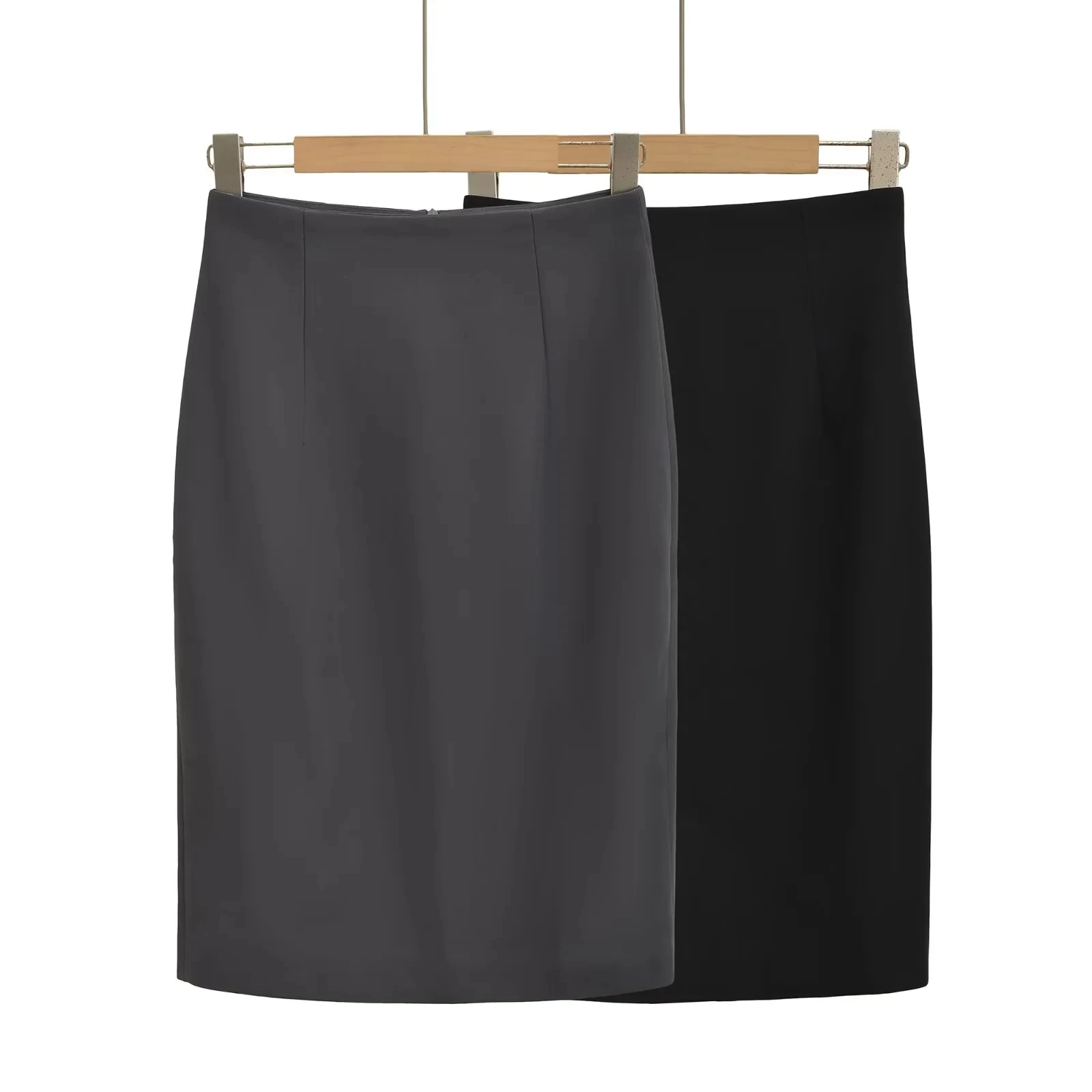 

High Waist Bla Asymmetrical Hemline Women's Skirt Slimming Sexy Bodycon Mid-Length Summer New Arrival Commute Sle