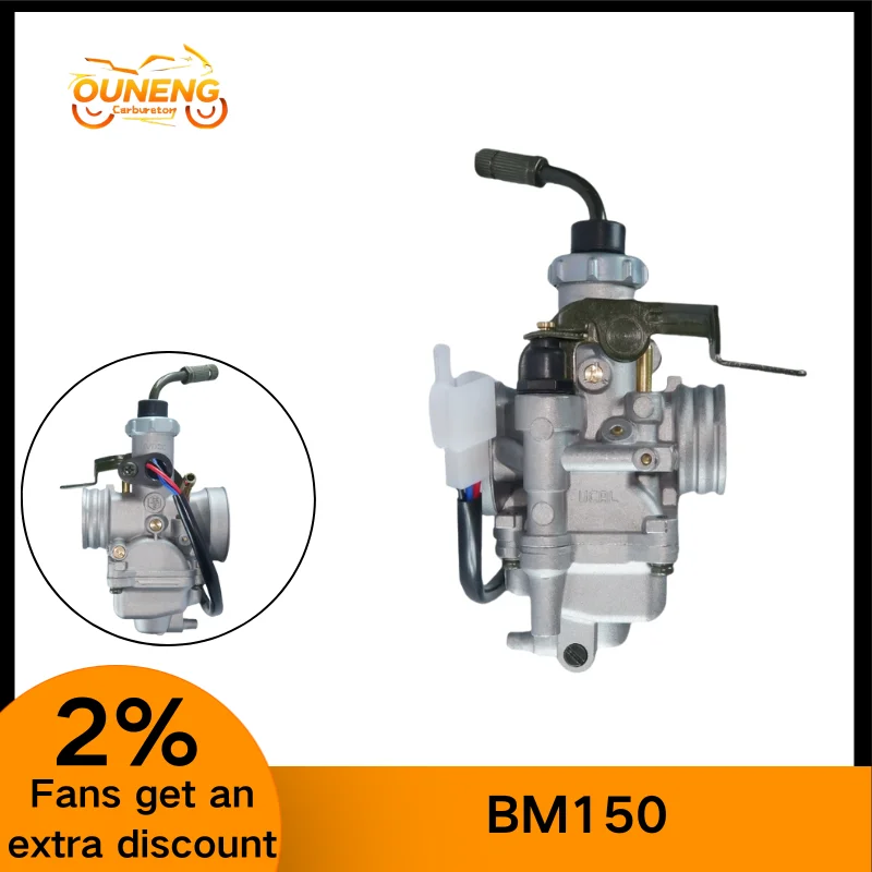 

Motorcycle Carburetor For Bajaj Boxer BM150 BM 150 Pulsar BM150 BC150 Bajaj 150 Modification Vehicle ATV Curved Beam Vehicle