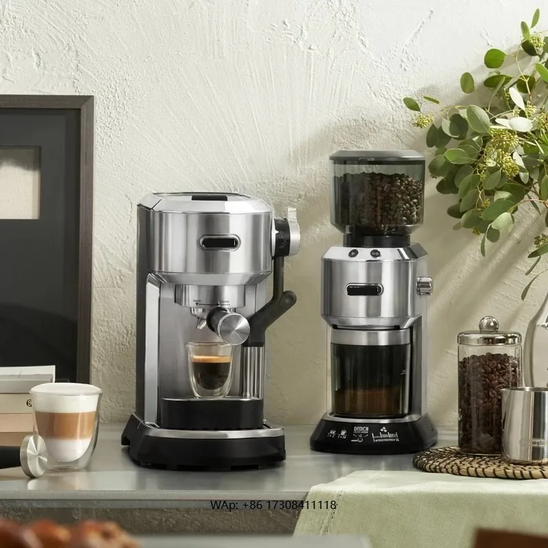 Semi Automatic Coffee Machine+electric Grinder Two-piece Set