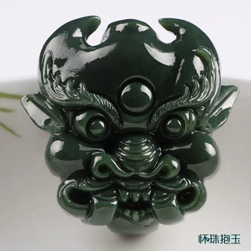 Hotan Green Jade , Bull Demon Belt , Men's Waist