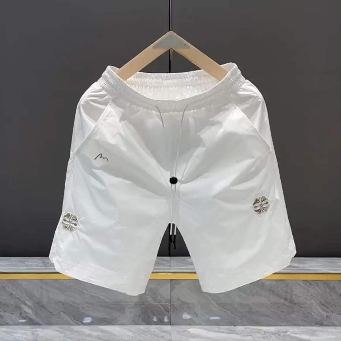 

Five-point pants men's summer new quick-drying running shorts short summer trendy brand wide beach pants