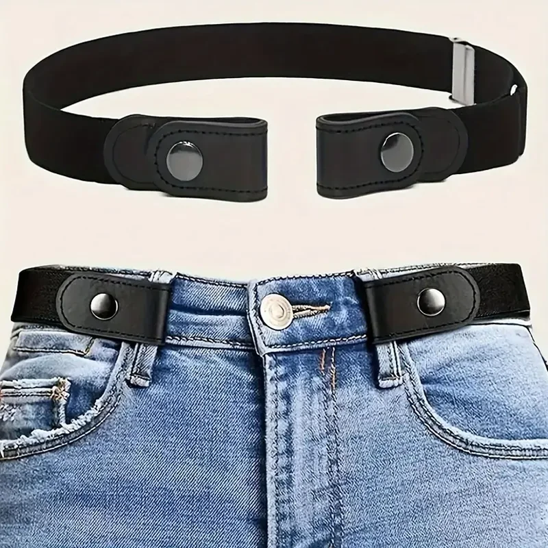 Ceinture élastique invisible sans trace pour femmes, ceinture pour jeans, pantalons, ceinture élastique pour hommes