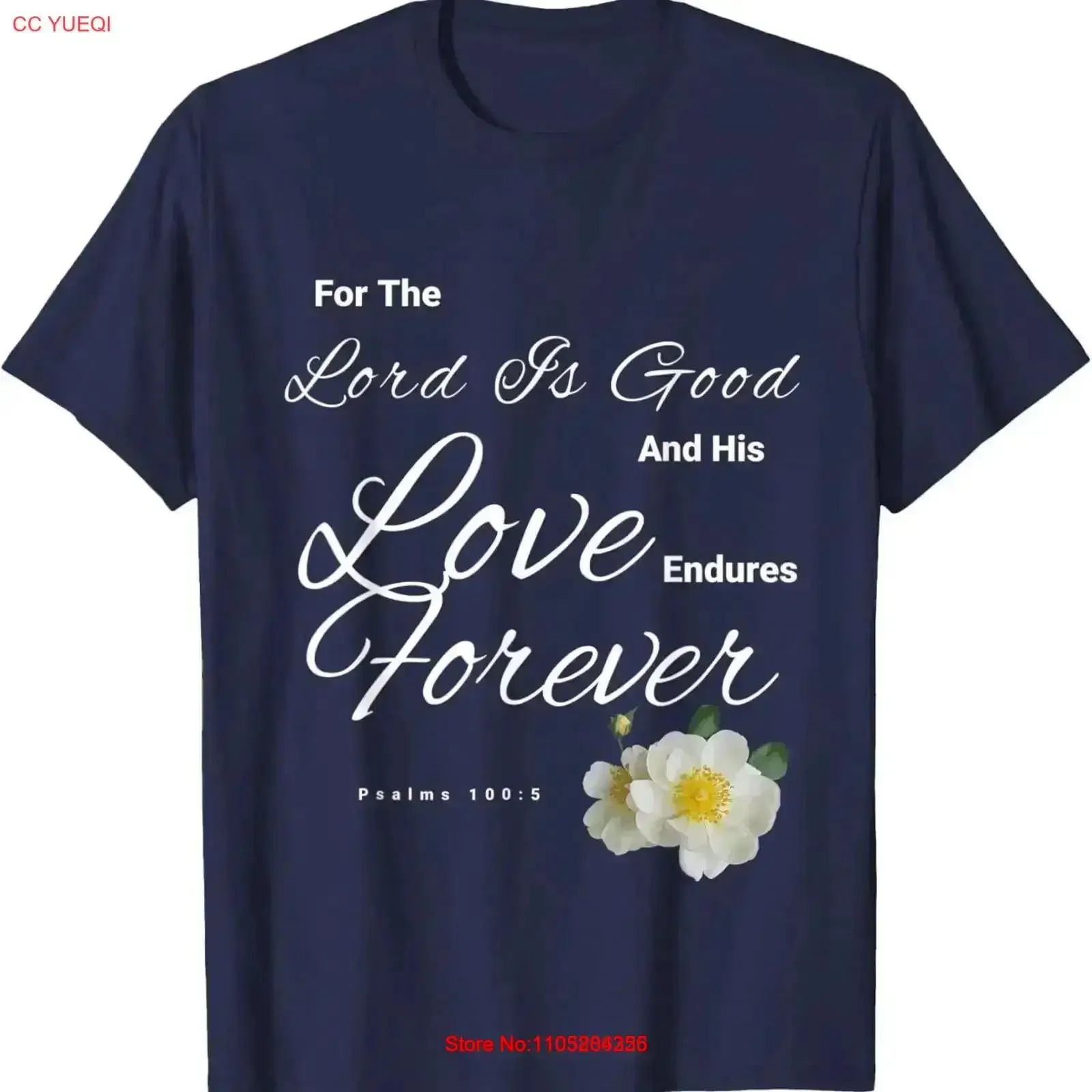 For The Lord Is Good And His Love Endures Forever Religious T Shirt vintage Washed fashion Stylish Stretched graphic vintage