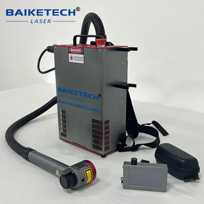 200W Fiber Laser Cleaner TH-FLC200SC Air Cooled Portable for Car Parts Oil Rust Paint Removal