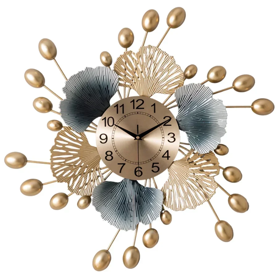 Bedroom Wall Clock Home Decor Living Room Creative Golden Nordic Stylish Wall Clock Modern Design Horloges Murales Home Design