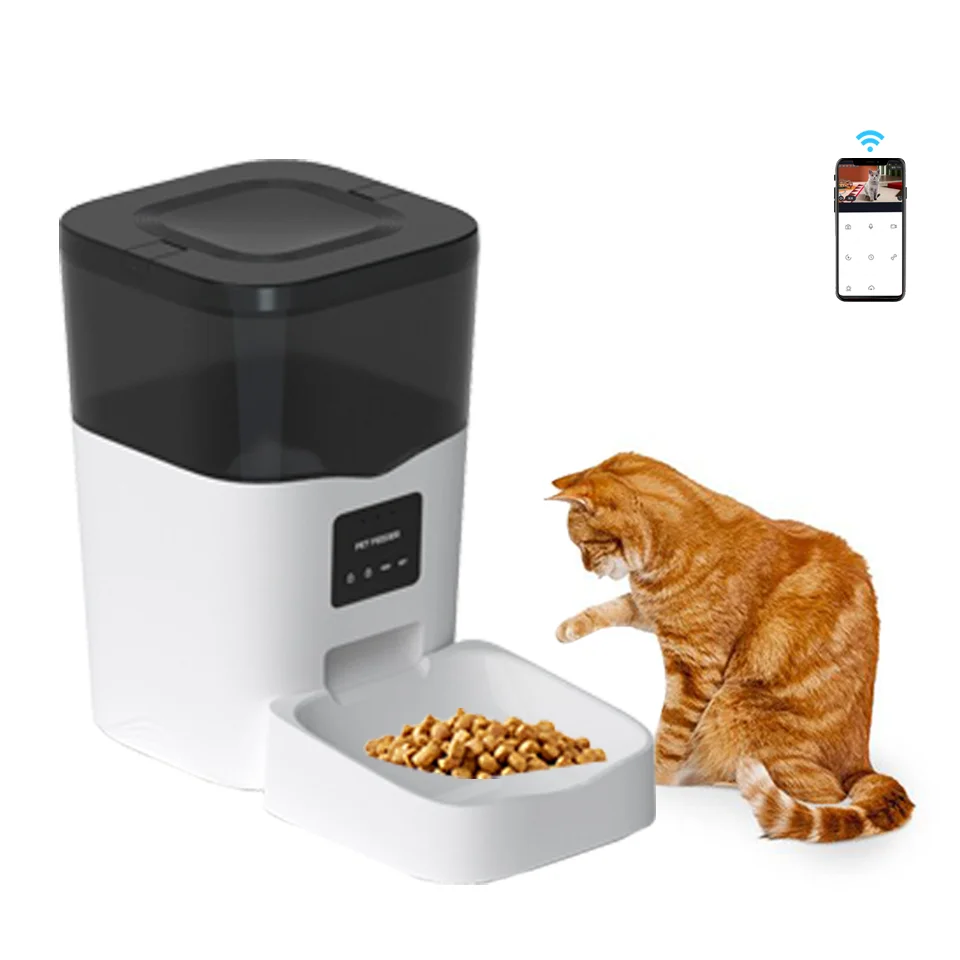 Smart Automatic Food Container Dispenser, Cat and Dog Feeder, 3L, Wi-Fi, Wholesale, Factory, High Quality, Top Sale