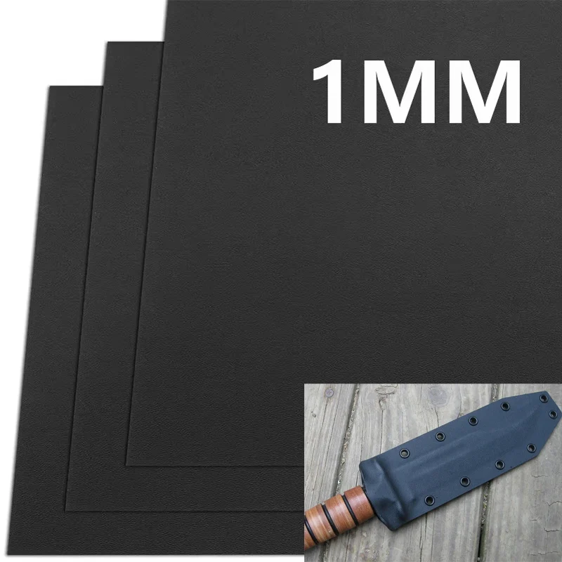 4 Sizes 1MM Thickness Plane Pattern KYDEX Thermoform Board Plate Thermoplastic Sheet For Knife Sheath Scabbard Holsters Material