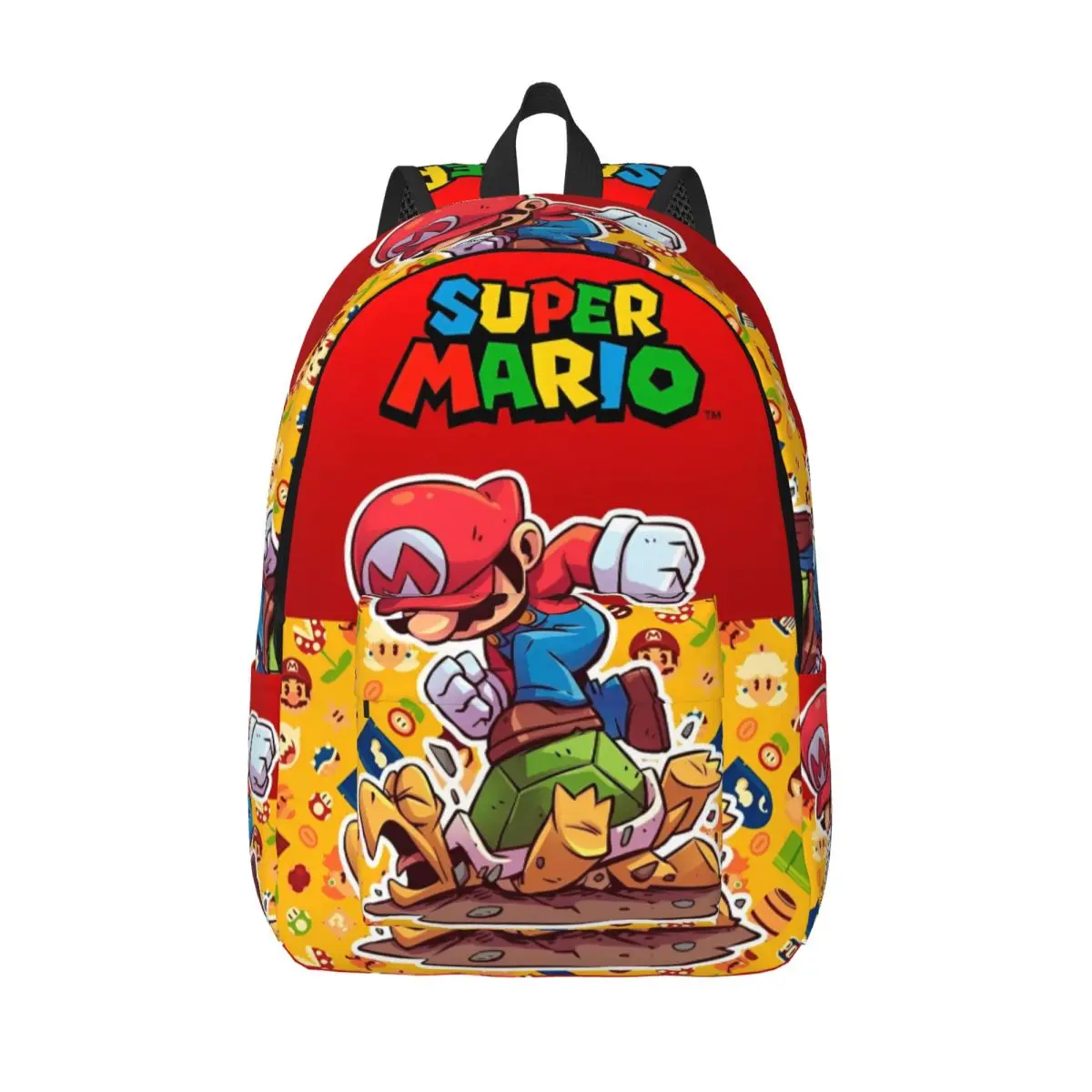 

Super Mario Bros Cartoon Game Backpack Men Women Teenage High School Business Daypack Anime Action Laptop Shoulder Bag Outdoor