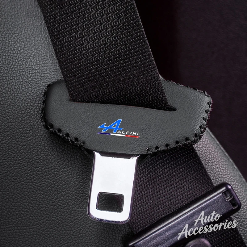 Protector de hebilla de cinturón de seguridad para coche, cubierta protectora antiarañazos para Alpine A110 A290 Renault Clio Megane, accesorios interiores para coche