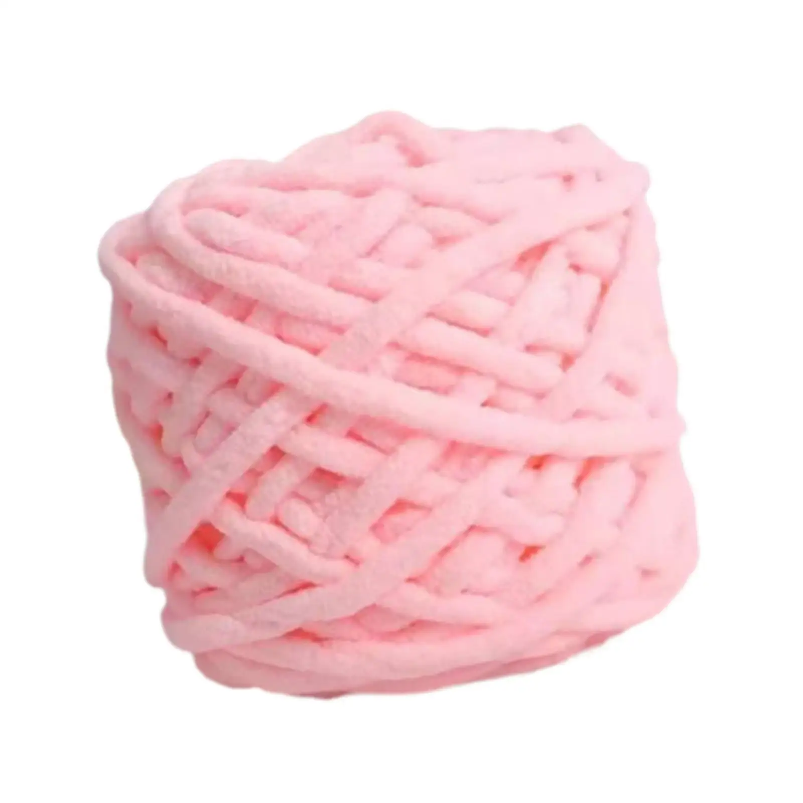 Chunky Chenille Yarn Comfortable Soft Chunky Yarn Bulky Thick Yarn Arm Knitting Yarn for Throw Pillow Hats Making Plush Weaving