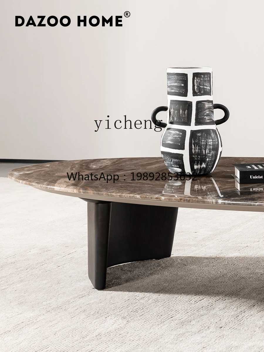 X6  Natural Marble Luxury Stone Endtable Designer High-End  Home Small Apartment
