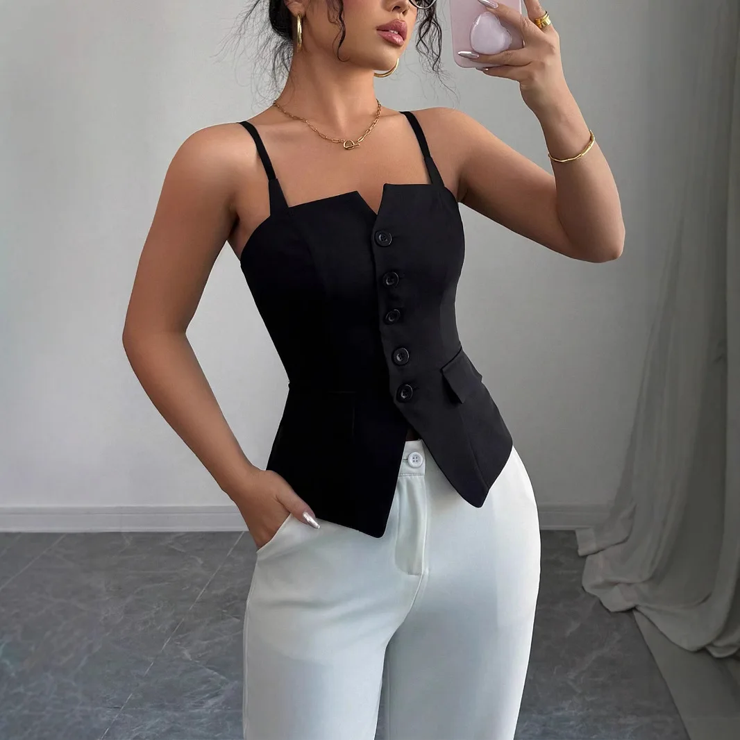 Women's Clothing 2026 New Style Slim-fit Slimming Outerwear Vest Camisole Women's Formal Evening Gowns Outfits Vestidos Elegant