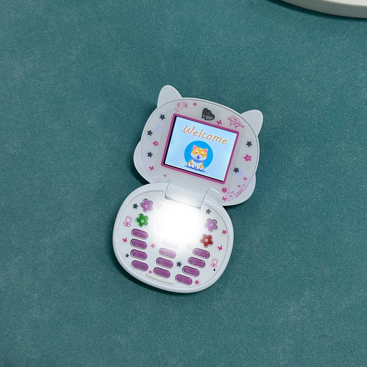 Cute Mini Koki Mobile Phone Flip Cartoon Kids Children Dual Sim 2G GSM Keyboard Botton MP3 Player Unlocked New Cellphone