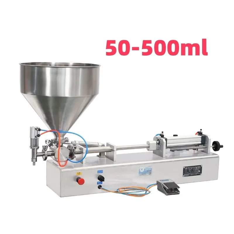 Bella 500ml Semi-Automatic Cream Filling hine Plastic Packaging for Water Liquid Powder Gel Beer Vial Includes Motor