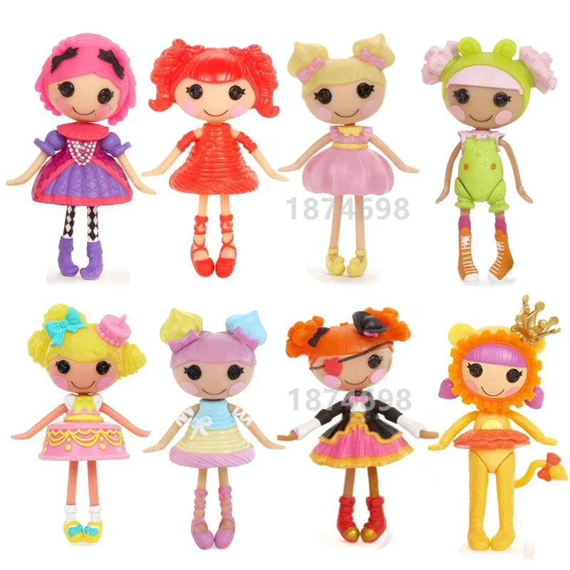 4PCS Set Mini Lalaloopsy Doll Figure Toy Collection 8cm Fashion Kids Toys Dolls for Girls Children Gifts