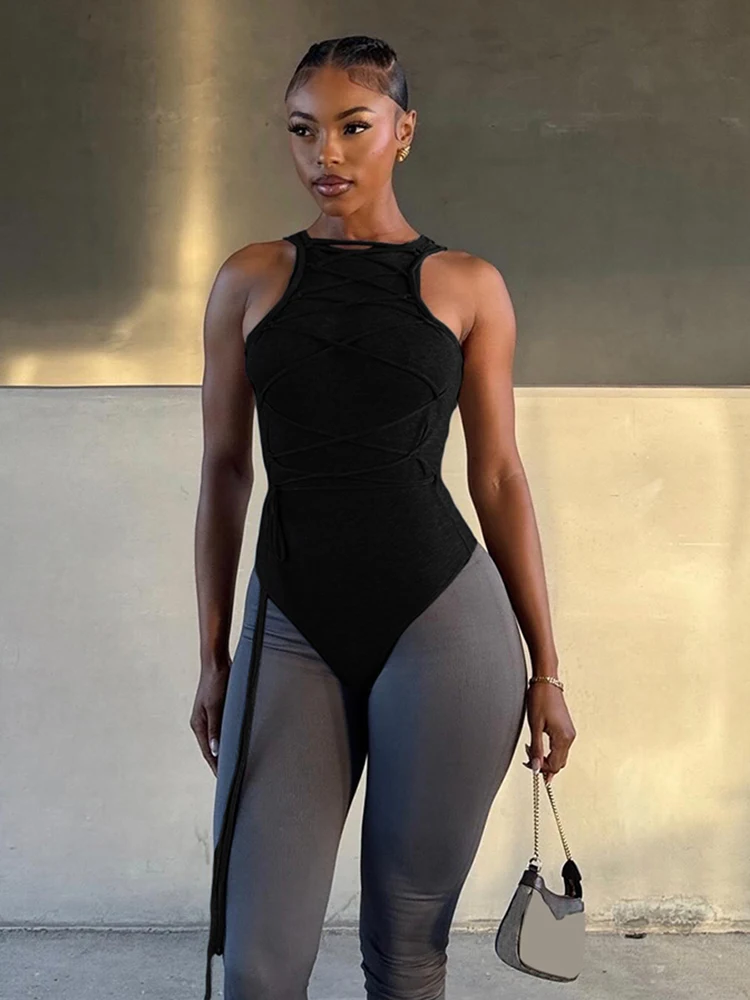 Kliou عبر ضمادة تصميم ارتداءها امرأة 2026 نمط جديد مضلع س الرقبة أكمام شرابة نحيل تمتد الشارع مثير بلوزات على الموضة