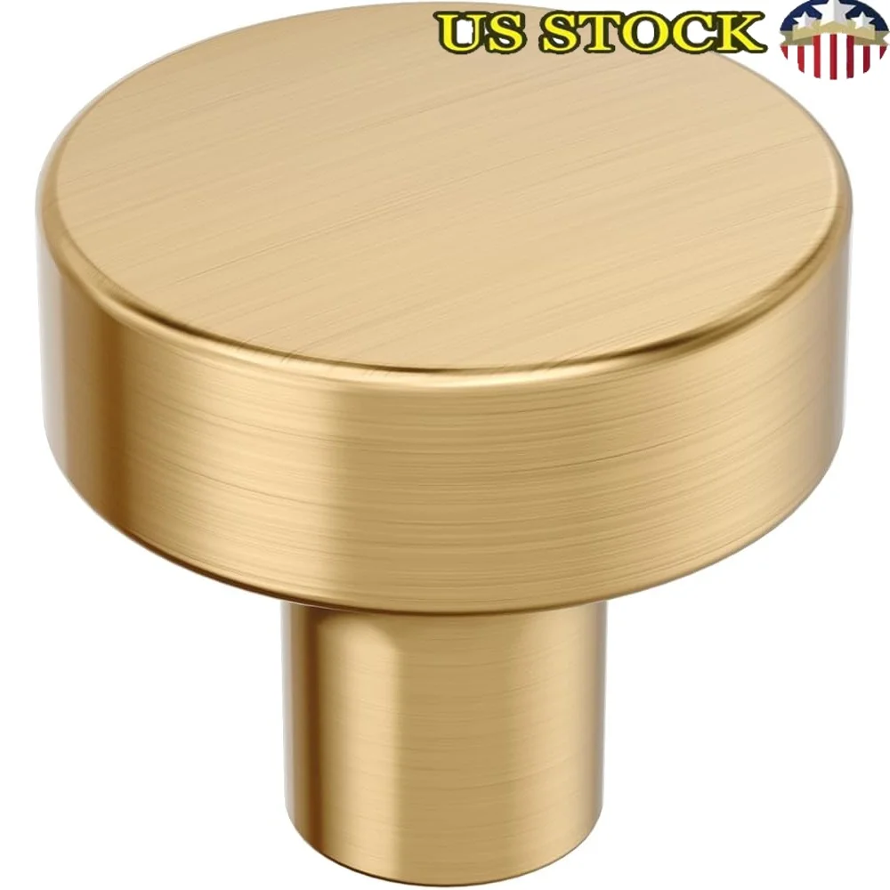 

Contemporary Zinc Cabinet Knob 32mm Diameter Round Champagne Bronze Durable Hardware Easy Installation Furniture Upgrade