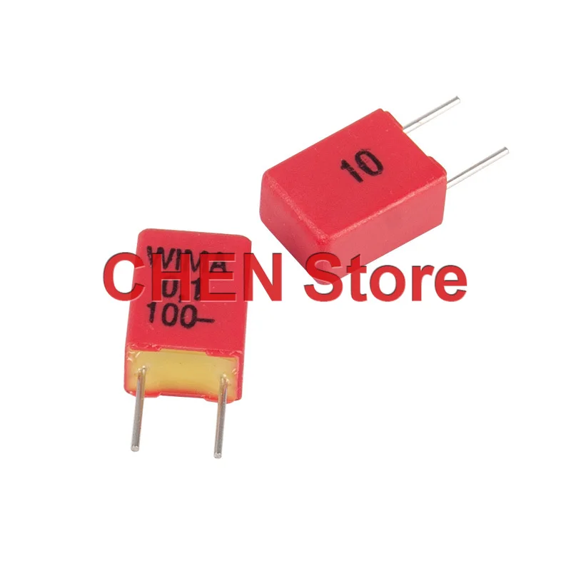 10Pcs/20Pcs เยอรมนี WIMA MKP2 104/100V P5MM สีแดง Audio Capacitor ยี่ห้อใหม่ MKP-2 100V 0.1UF 100V104 100NF MKP 0.1UF/100V