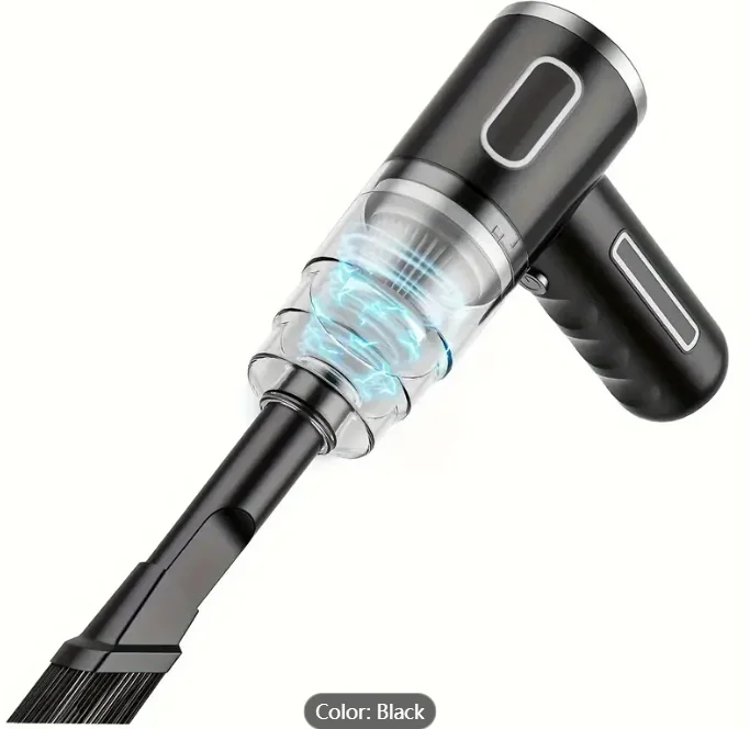 Upgraded Cordless Handheld Vacuum Cleaner with Cyclone Suction, Rechargeable & Powerful for Cars, Offices, Homes - Portable & Wi
