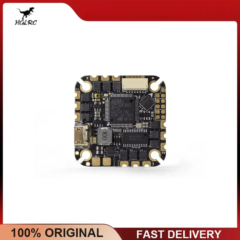 HGLRC SPECTER F722 40A AIO 4-6S, Flight Controller MPU6000 40A ESC 25.5x25.5mm, for 2-4 Inch RC FPV Freestyle Drone