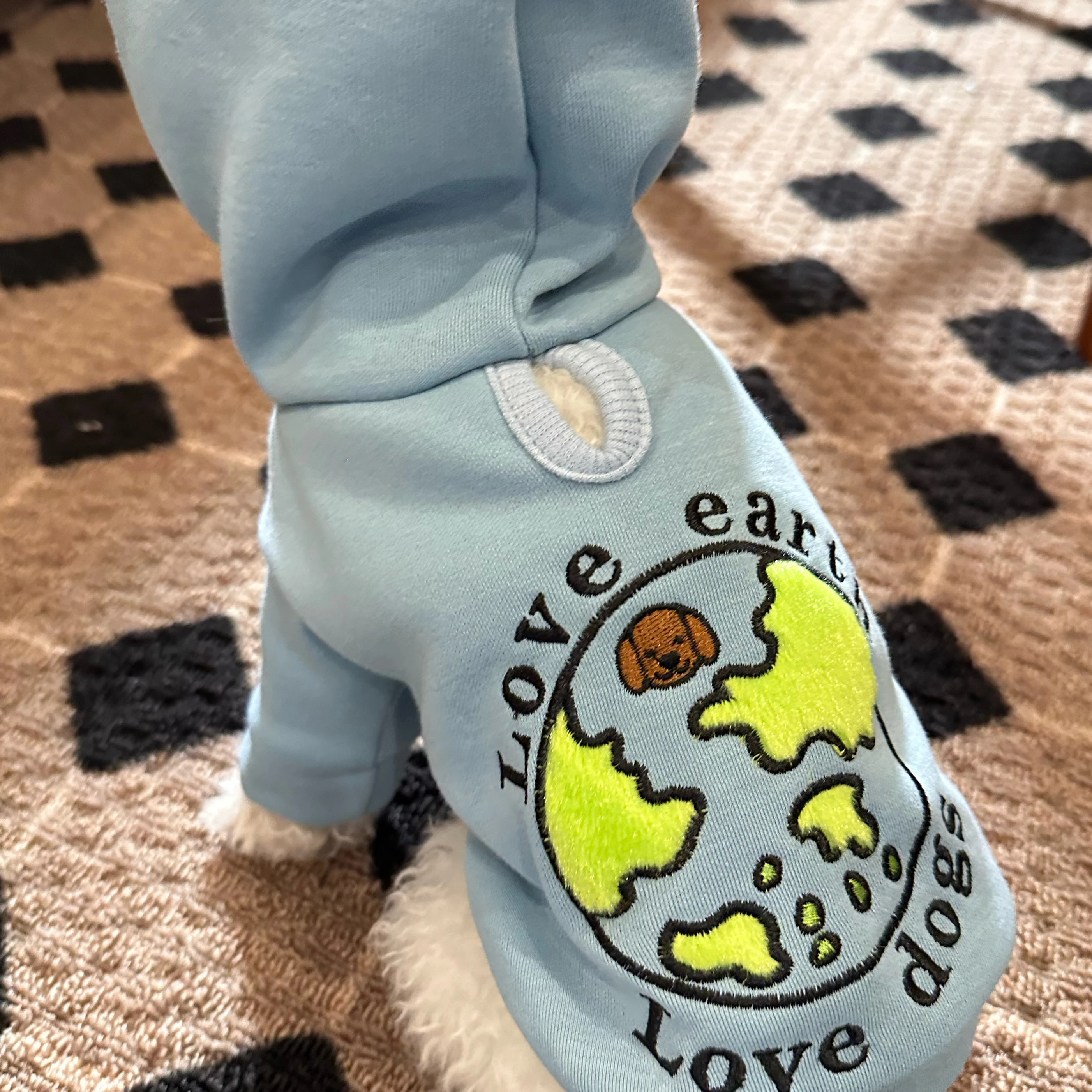 Blue Planet Environmental Protection Sweater Spring and Autumn Bibear Boy Pet Chihuahua Sports