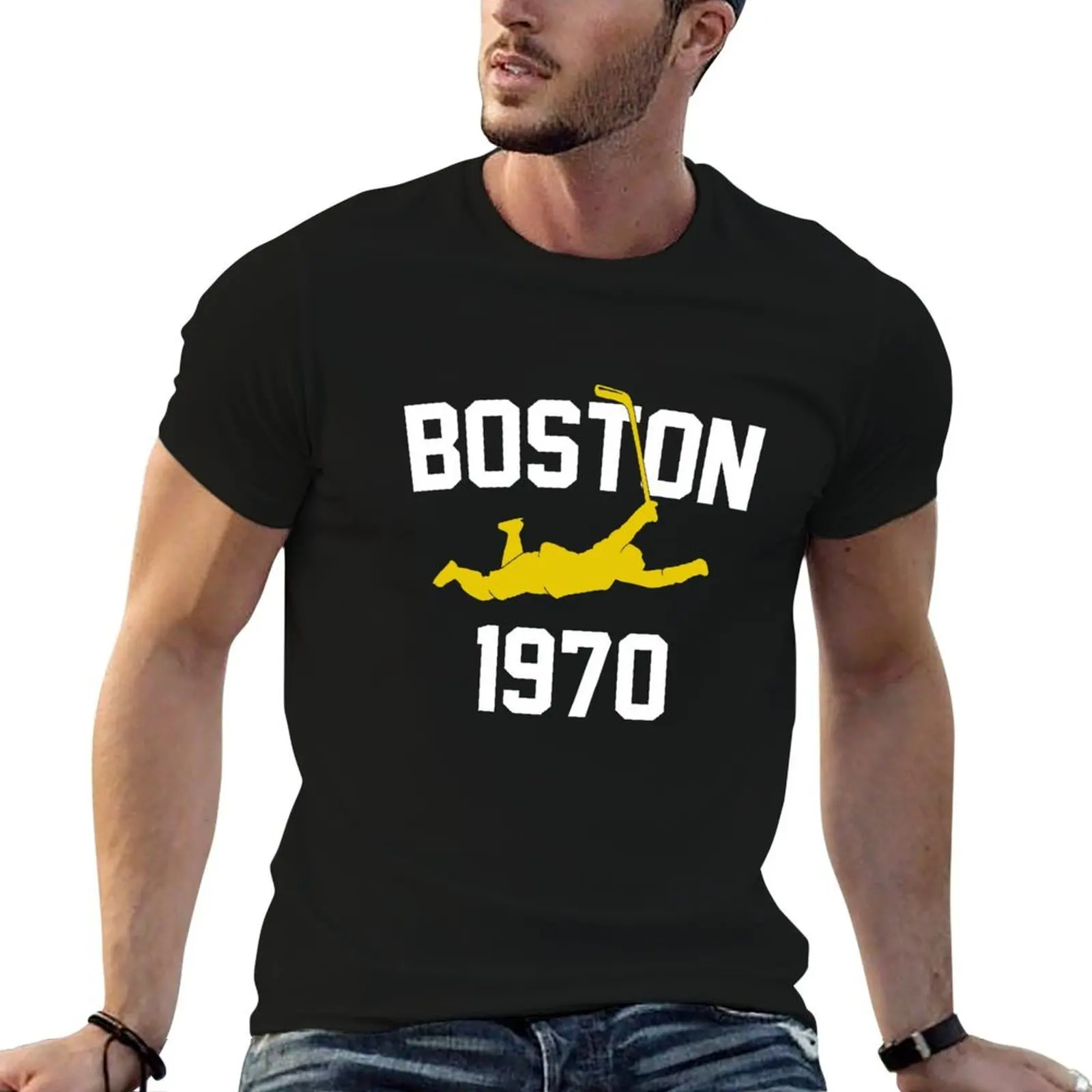Bobby Orr 1970 T-Shirt cotton t shirts man 100% t shirt for man funny t shirts cotton T-shirt