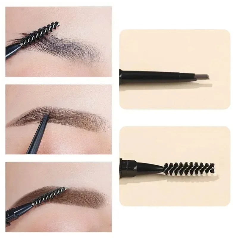 5 Colors Eyebrow Pencil Waterproof Tip Eyebrow Tattoo Pencil Cosmetic Long Lasting Natural Dark Brown Liquid Eye Brow Pen