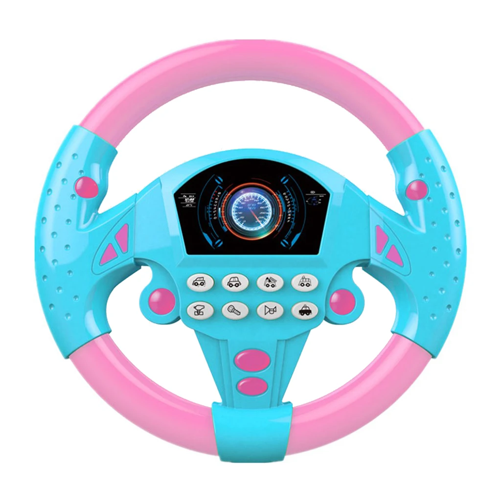 Interactive Electronic Copilot Steering Wheel Toy with Sound Effects for Early Education and Fun Great Gift for Kids