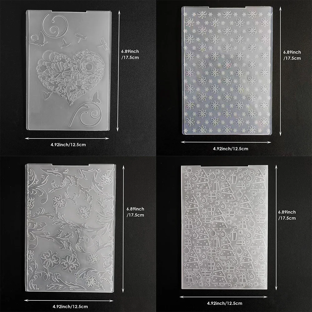Papeles de repisa 2D con motivos navideños para hacer tarjetas, plantillas para máquina de repisa, para álbumes de recortes, manualidades de papel, sellos decorativos