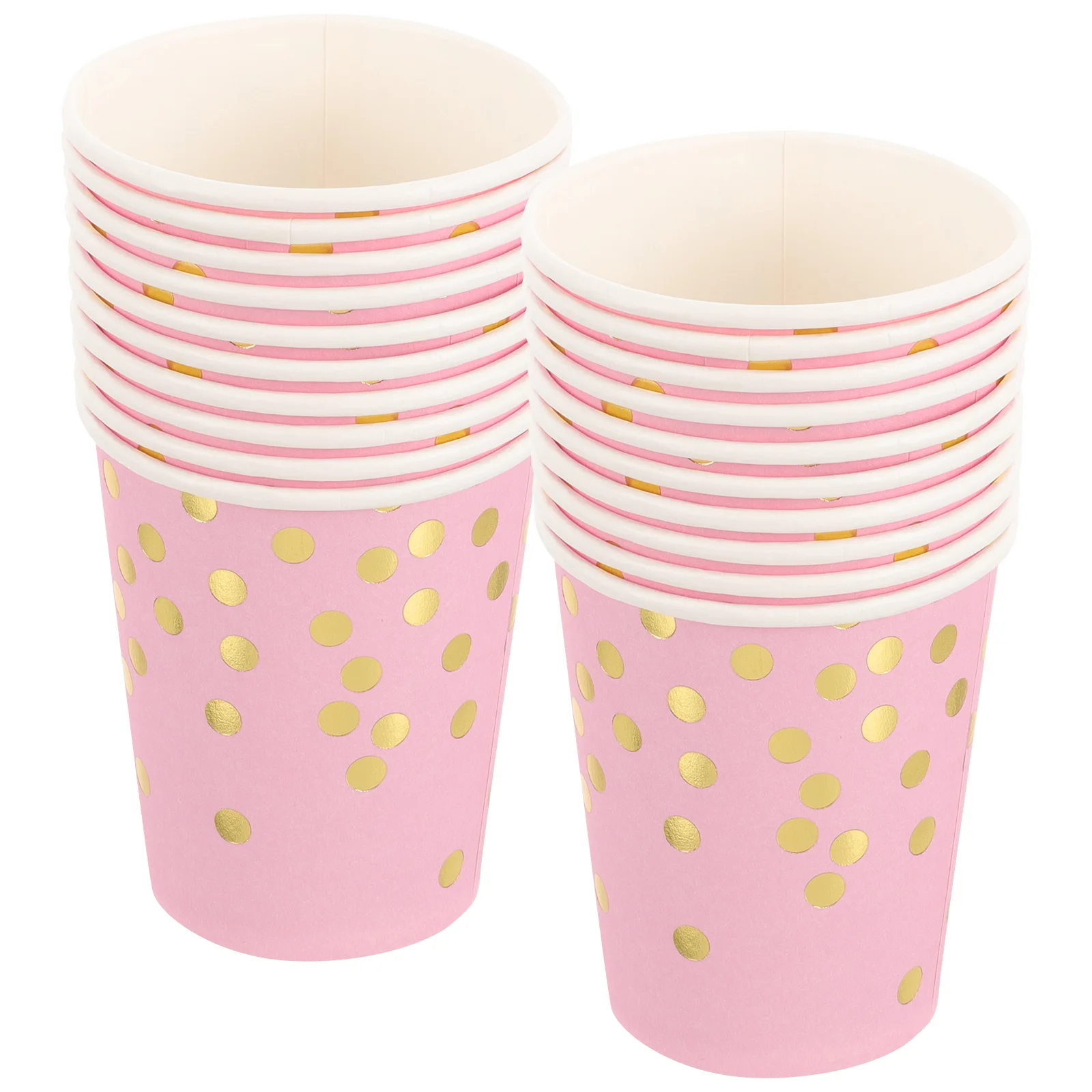 

20 Pcs Dot Birthday Paper Cup Christmas Plate Tableware Party Decorations