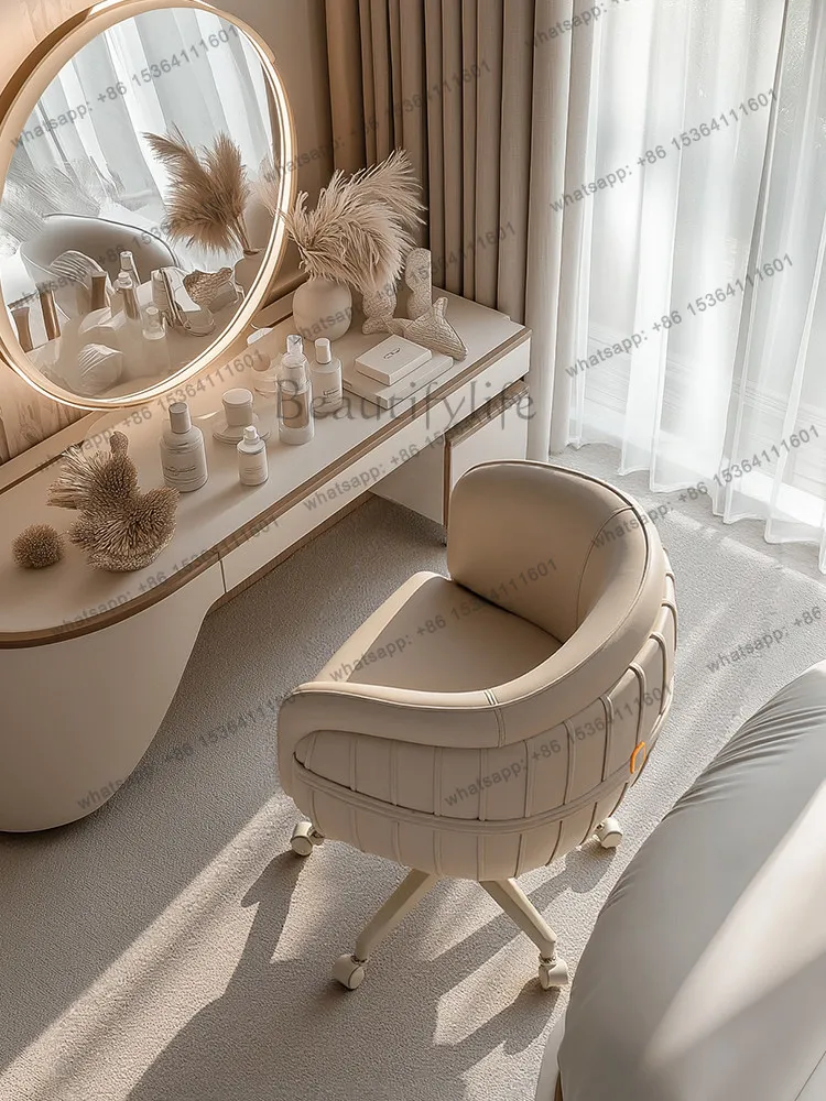 Household makeup chair 2025 new rotatable dressing stool