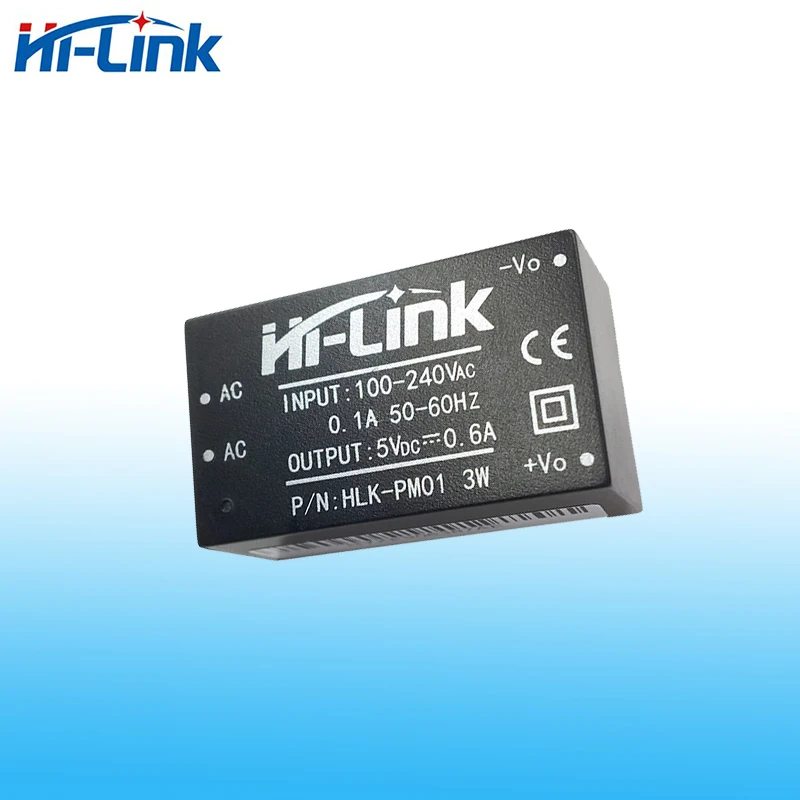 Hi-Link 지능형 모듈 스마트 전자 고효율 전원 공급 장치, AC DC 절연, 3W, 3.3V, 5V, 9V, 12V, 15V, 24V