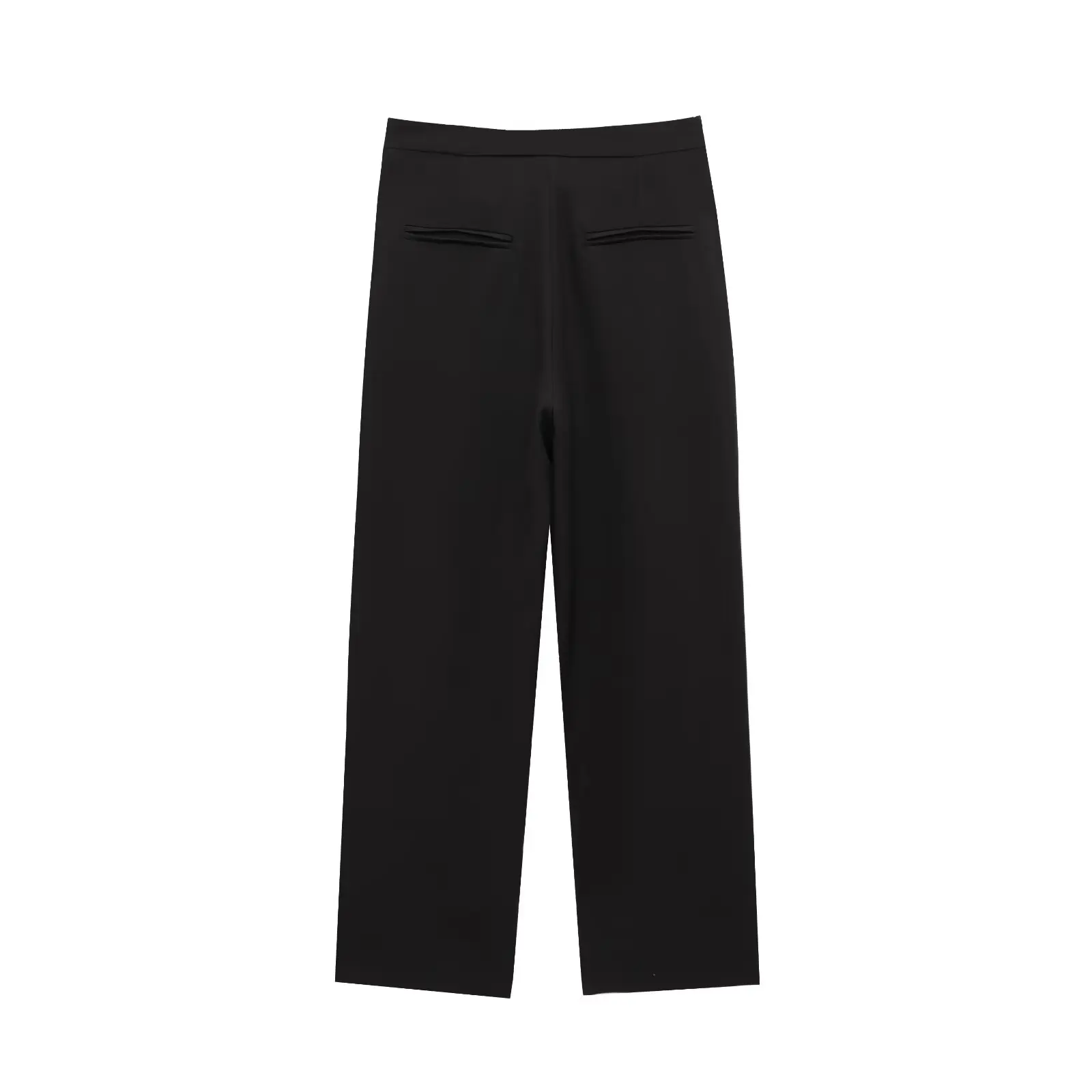 PB&ZA Top corto da donna senza maniche con bottoni sul davanti e pantaloni a gamba larga a vita alta Set da due pezzi per la moda estiva