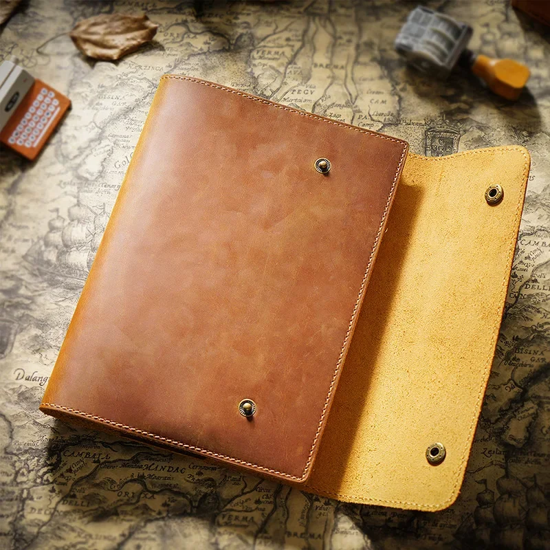 Fromthenon 100% Genuine Leather Journal Cover Handmade Planner sketch Hobo Book Notebook a5 Blank Diary Gift Stationery Supplies