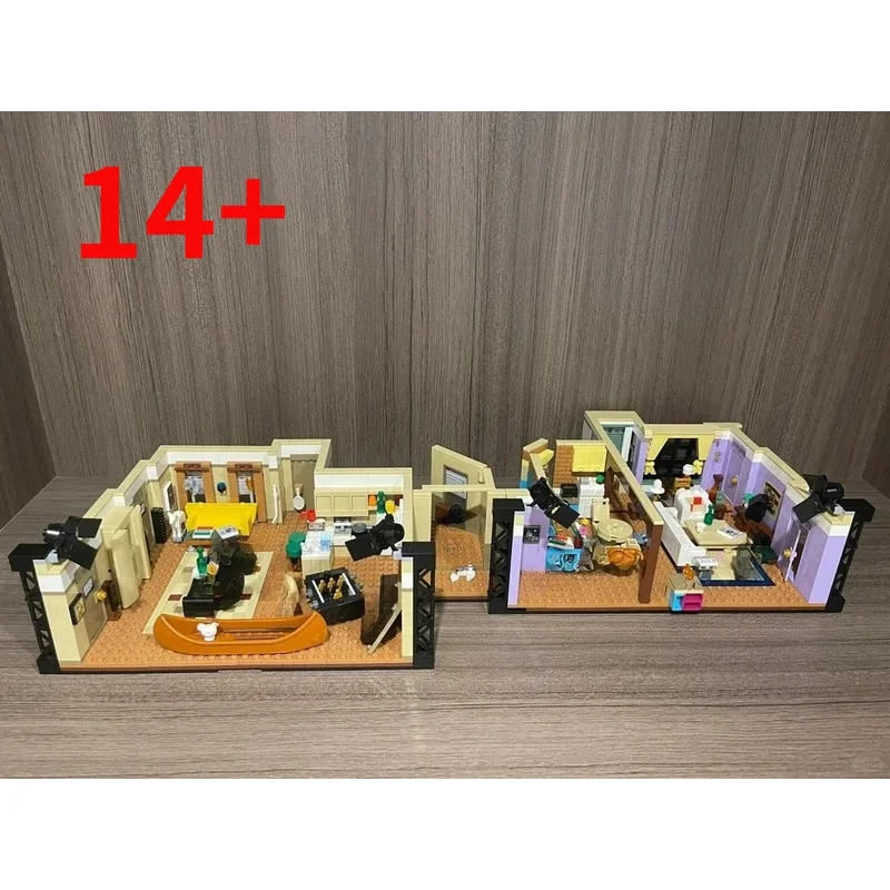

2048pcs classic architectural house model Monica apartment DIY puzzle assembly building block toys gift for girls