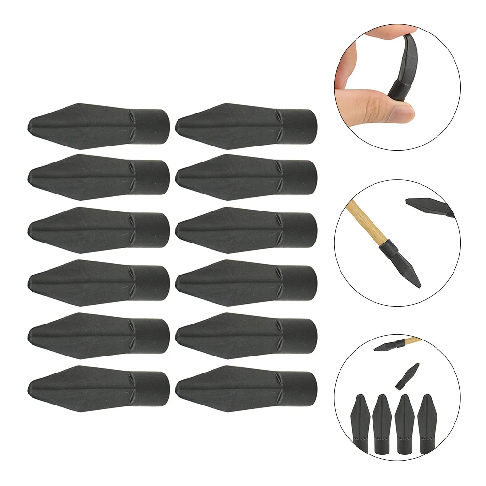 24 Pcs Game Archery Rubber Arrow Tip Accessory Accessories Tips Sports Arrowhead Child