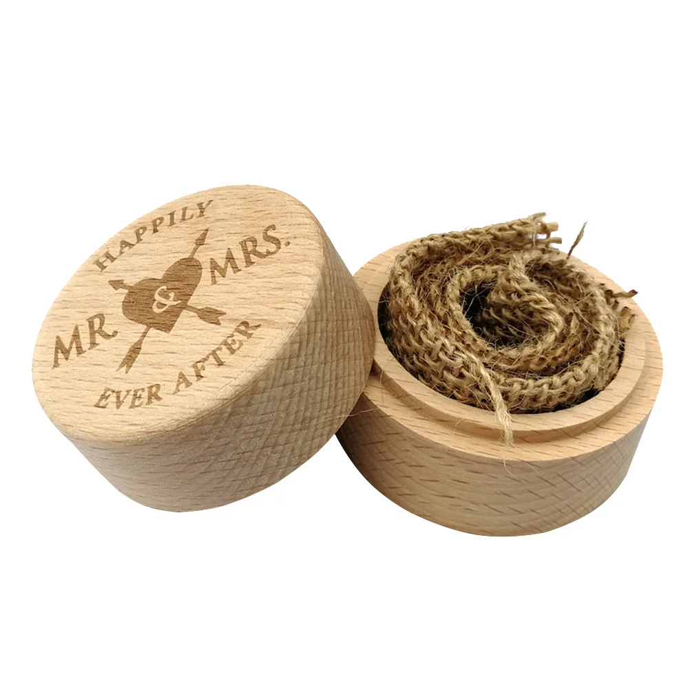 

Charming Vintage Wooden Box Rustic Wedding Engagement Storage for and Accessories
