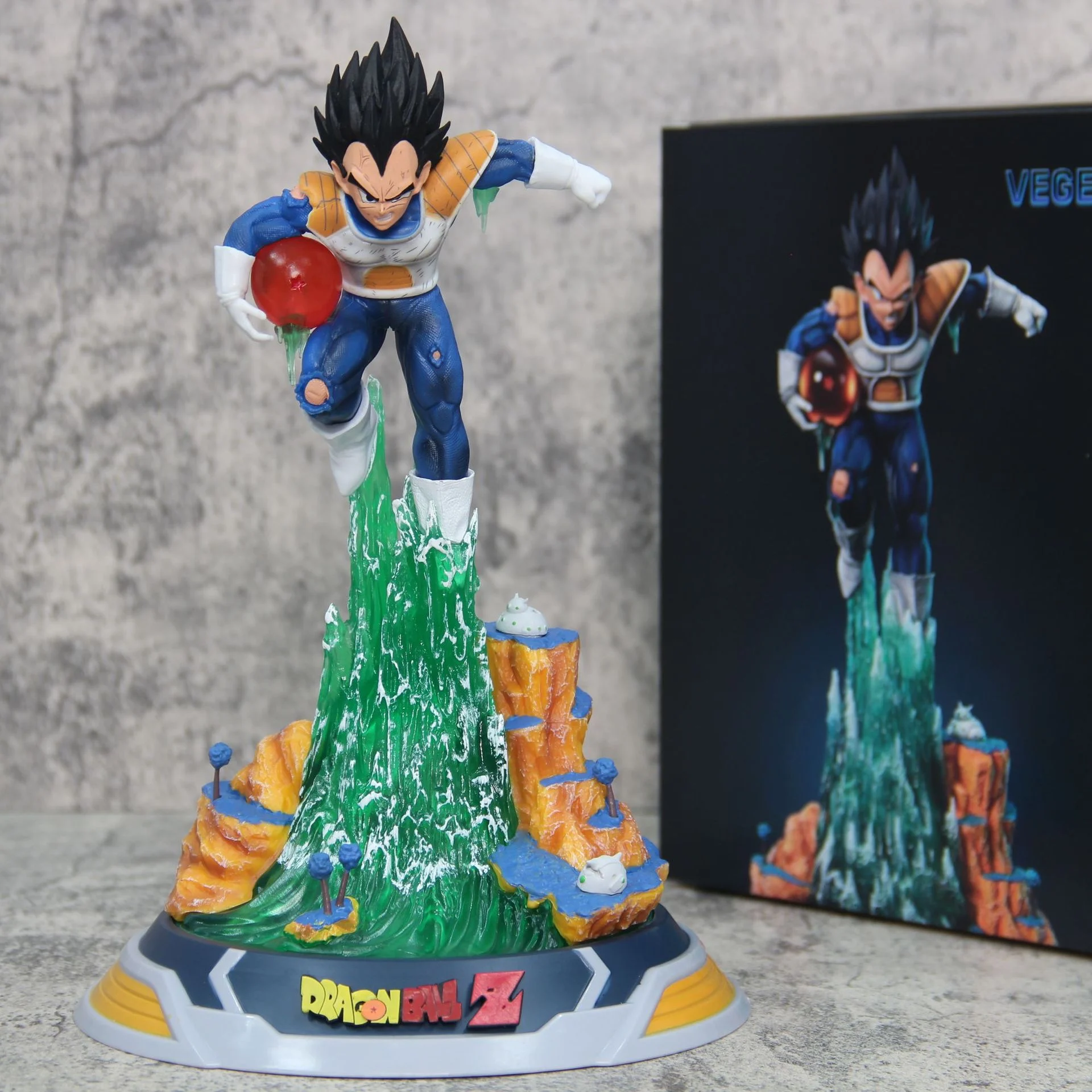 

25cm Vegeta Anime Figures Figurine Dragon Ball Vegeta Action Figure Pvc Prince Ornaments Desk Statue Model Decor Toys Xmas Gift