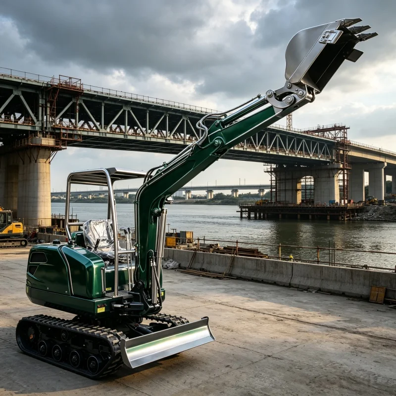 Ready To Ship Powerful Engine Wide Digging Range Mini Excavator Farm Excavator