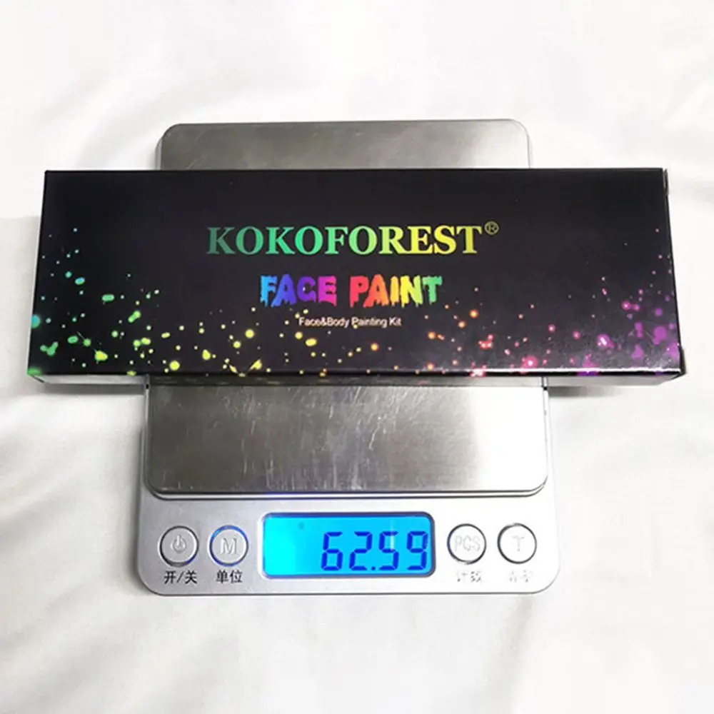 8 kolorów/zestaw Nowa Moda Z Pędzelami do Makijażu Makijaż Twarzy Farby do Ciała Malowanie Twarzy Olejne Malowanie Artystyczne Eyeliner