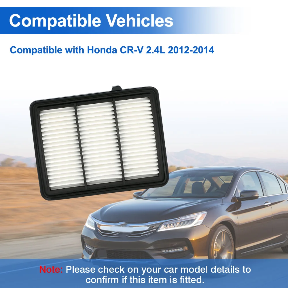 

Engine Air Filter Replacement Element 17220-6A0-A00 CA12290 MT-290 For HONDA Accord L4 1.5L 2018 2019 2020 2021