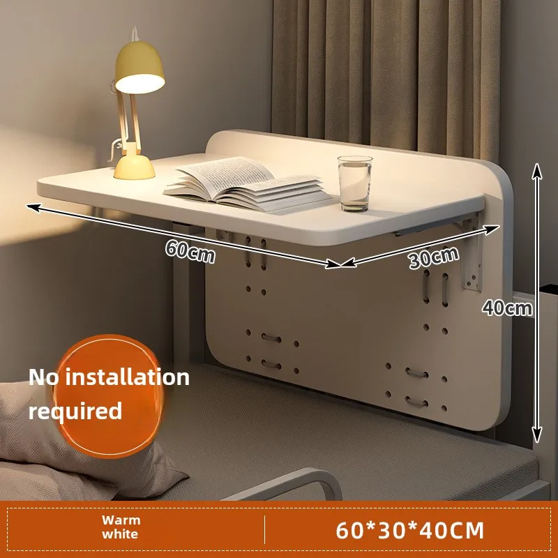 School Bedside Dormitory Computer Small Table Student Dormitory Suspended Foldable Desk Simple