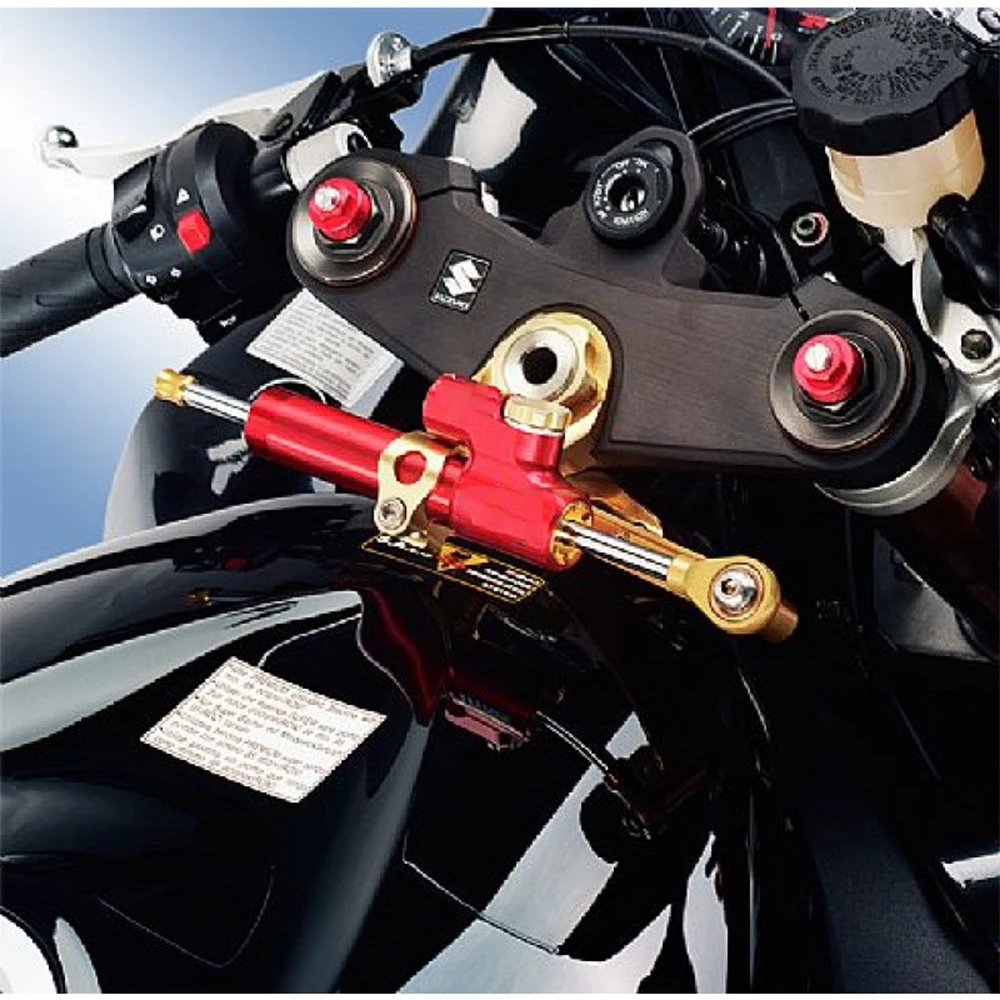 CNC Aluminum Motorcycle Steering Damper For Suzuki GSXR600 750 K4 2001 - 2005 Stabilizer Bracket Mounting Support Kit Holder