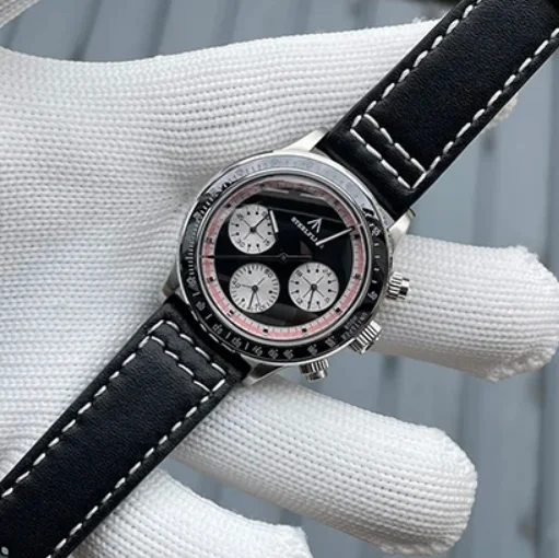 ساعة كرونوغراف للرجال من STEELDIVE 39 ملم كوارتز ساعة يد غواص 20ATM مقاومة للماء BGW-9 ياقوت مضيء VK63 نوافذ ثلاثية #1